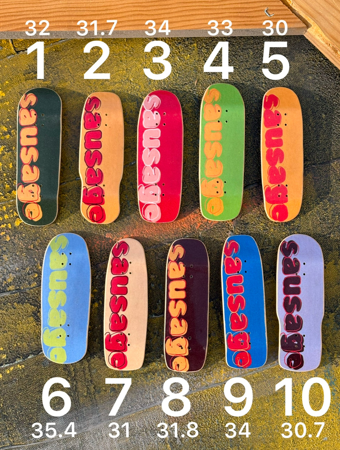 hand shaped decks