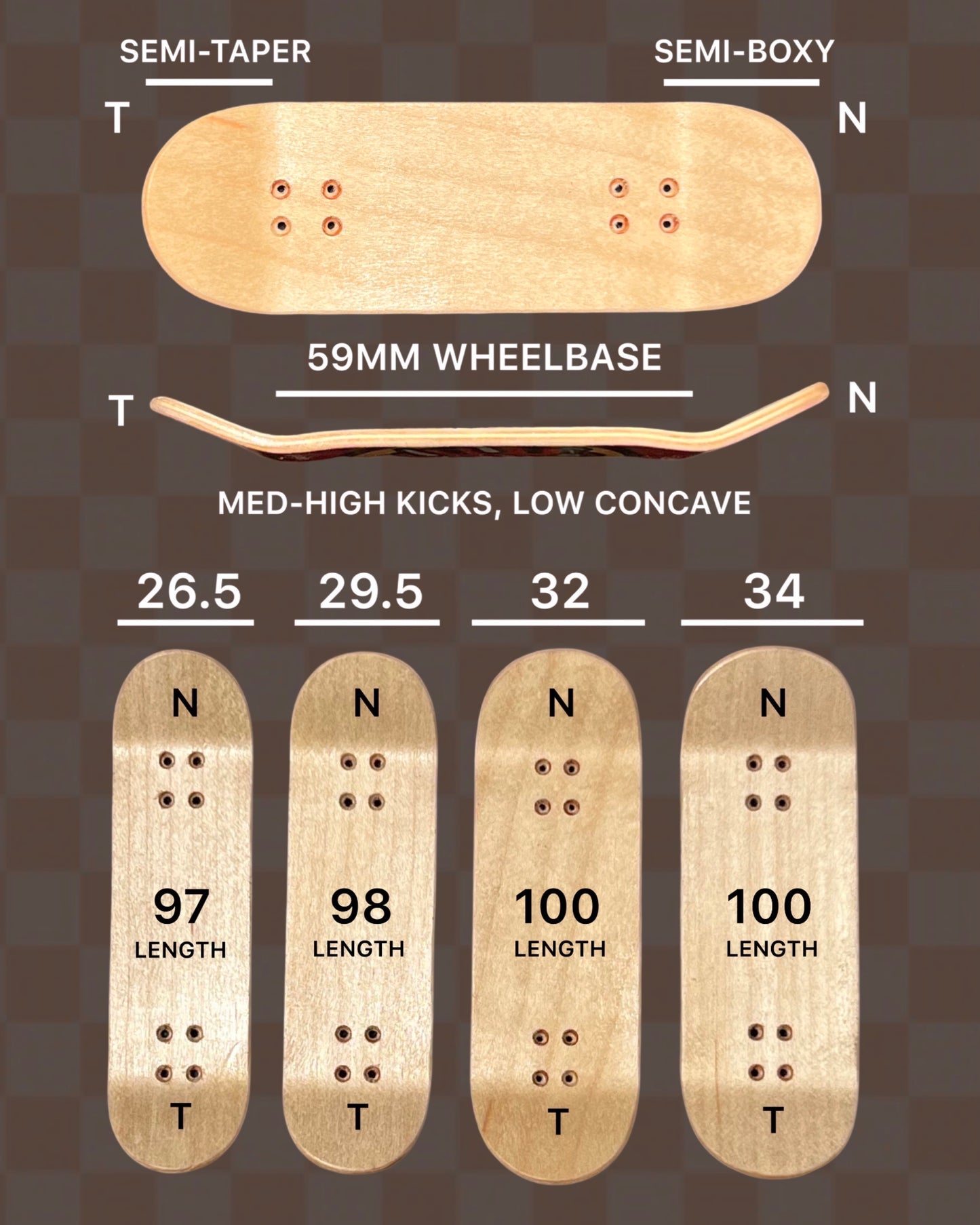 hand shaped decks